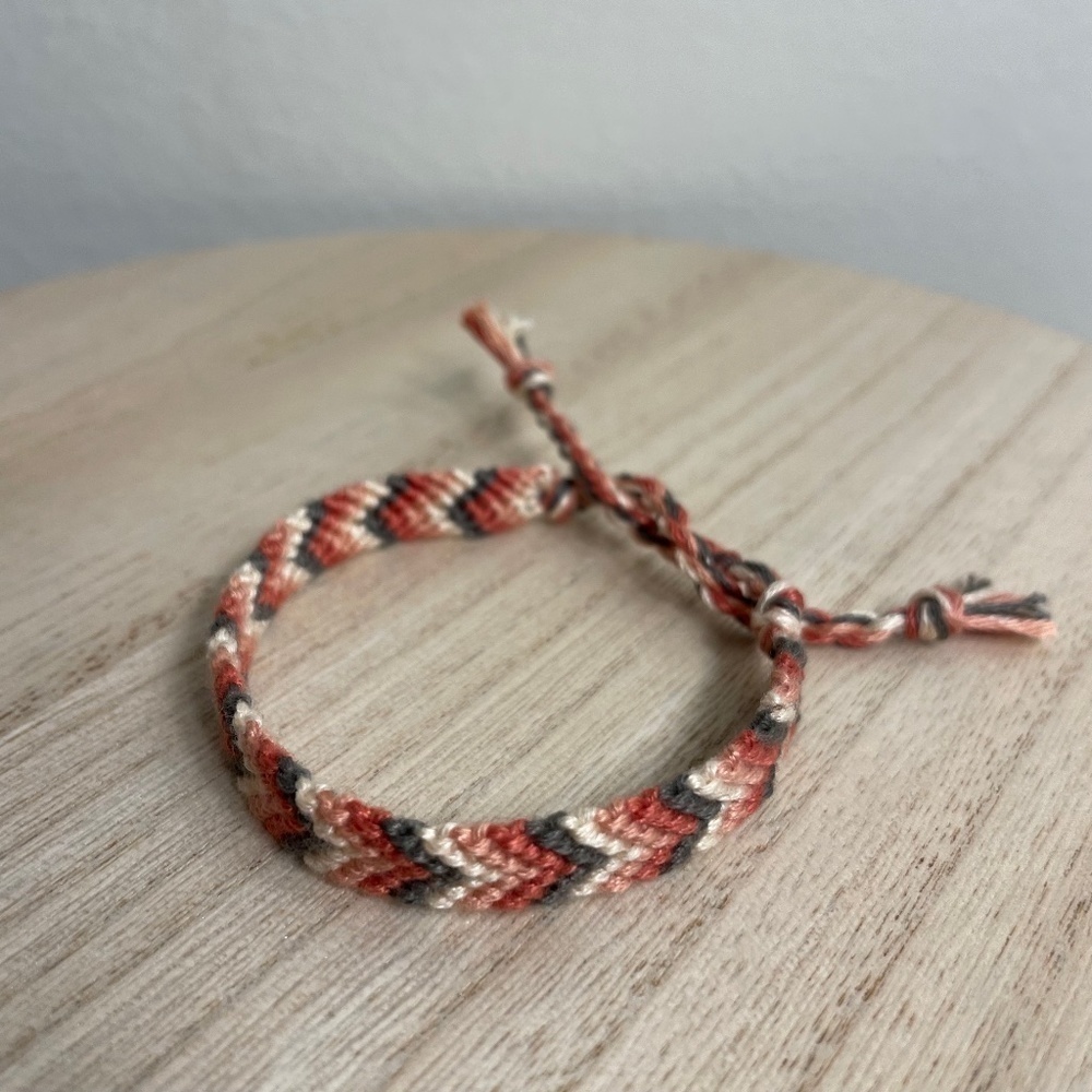 Ripe‎ Peach Woven Bracelet
